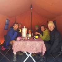 having-our-first-brew-at-base-camp