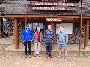 Chris,-Dave,-Steve-and-John-at-the-Park-Gate,-Mt-Kenya.