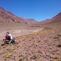 Trekking in Aconcagua's Vacas Valley