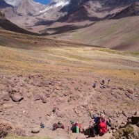 Trekking in to Aconcagua