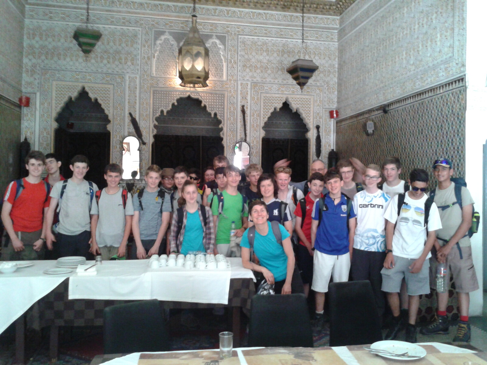 The group in the Hotel Foucauld