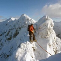 Chris threading the Pinnacles