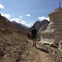 After an acclimatisation day we left markha heading  for tatchungtse 4300m we saw wild sheep on the way the views were stunning and everyone performed well