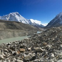 Looking down the Honku valley with Cholatse dominating the view.