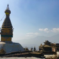 Monkey temple. Kathmandu.