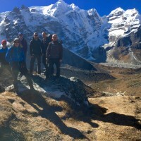 Acclimatisation walk above Khare.  Mera beyhind