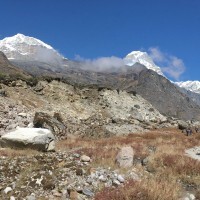 The view up the Hinku valley towards Tangnag