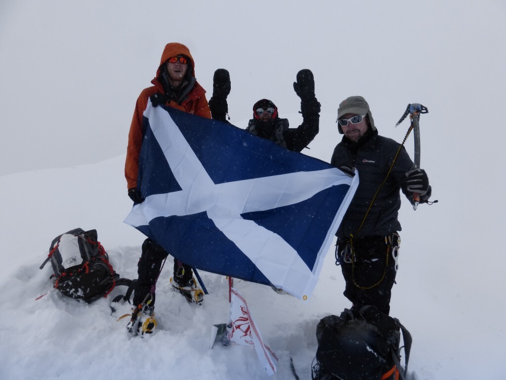 Zac, Gordon and Andrew on the summit