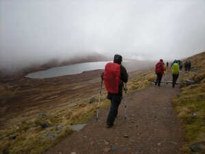 Lochan Meall an t-Suidhe appearing on the way down