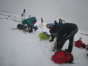 Time for crampons on Ben Nevis