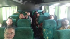 20th January 2018 Aconcagua Team on the Bus to Penitentes