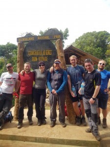 Whole team at the end of the trek