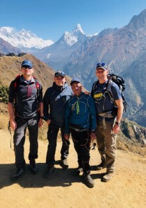 First view of Ama Dablam for the Adventure Peaks Team