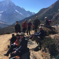 Trekking to Machermo