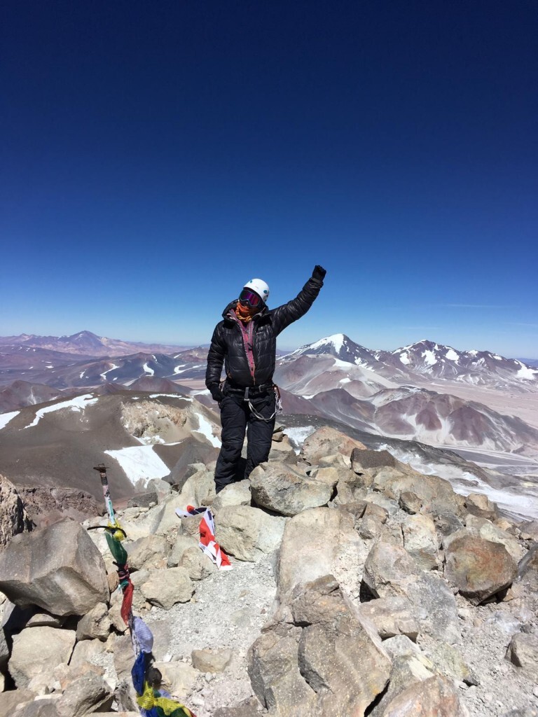 Carrie on Ojos Summit