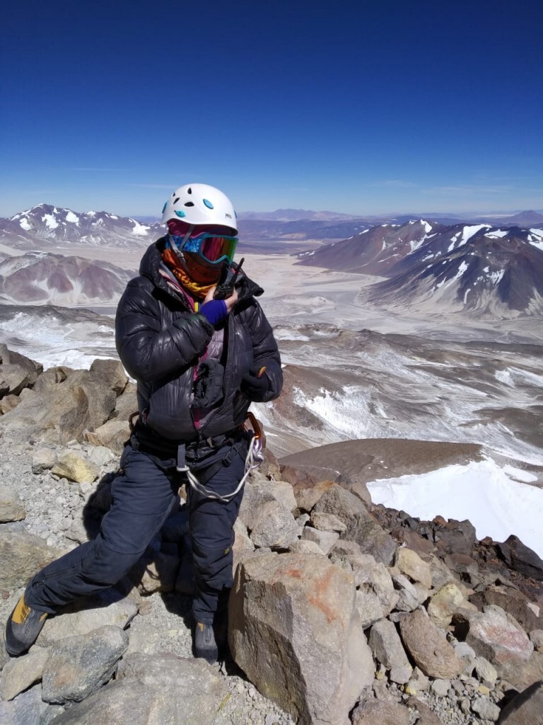 Carrie on Ojos Summit