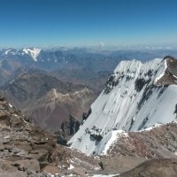 View from the summit of Aconcagua