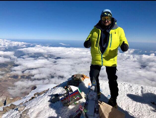 Pete on the summit