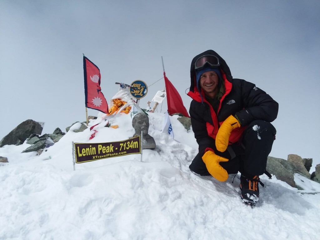 Max Glicklin On The Summit of Peak Lenin