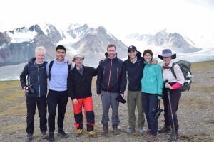 7. The team at Base Camp with our UB Guide Ankhar