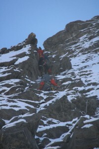 Isabelle and Francois at the slab corner