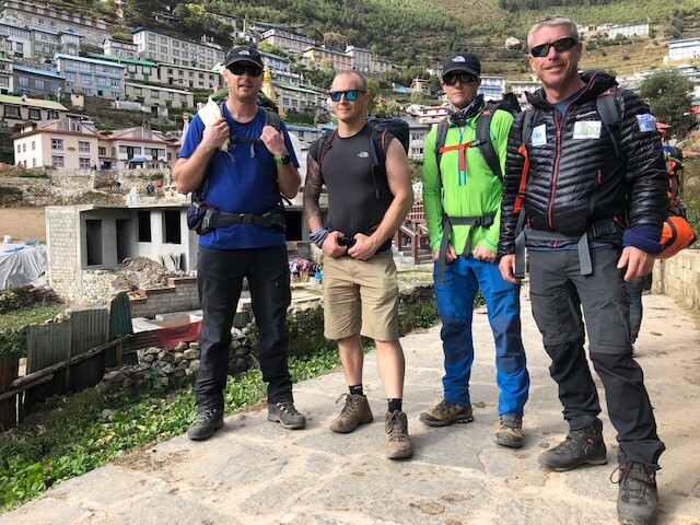 the team in Namche