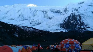 Annapurna iv in background