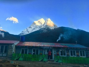 Coffee and Ama Dablam