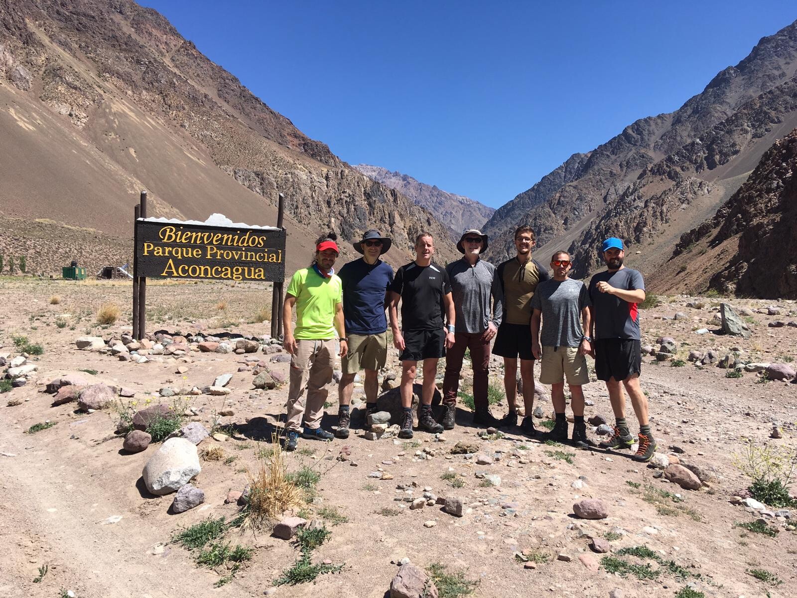 Adventure Peaks Team Starting The Trek to Aconcagua Base Camp