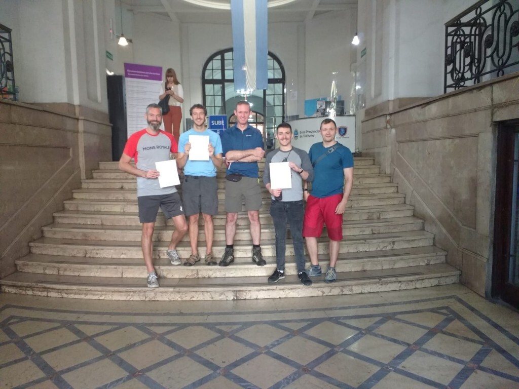 30th November 2019 Adventure Peaks Team With Their Permits