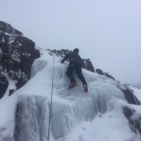 Icefall in Stob Coire nan Lochaine